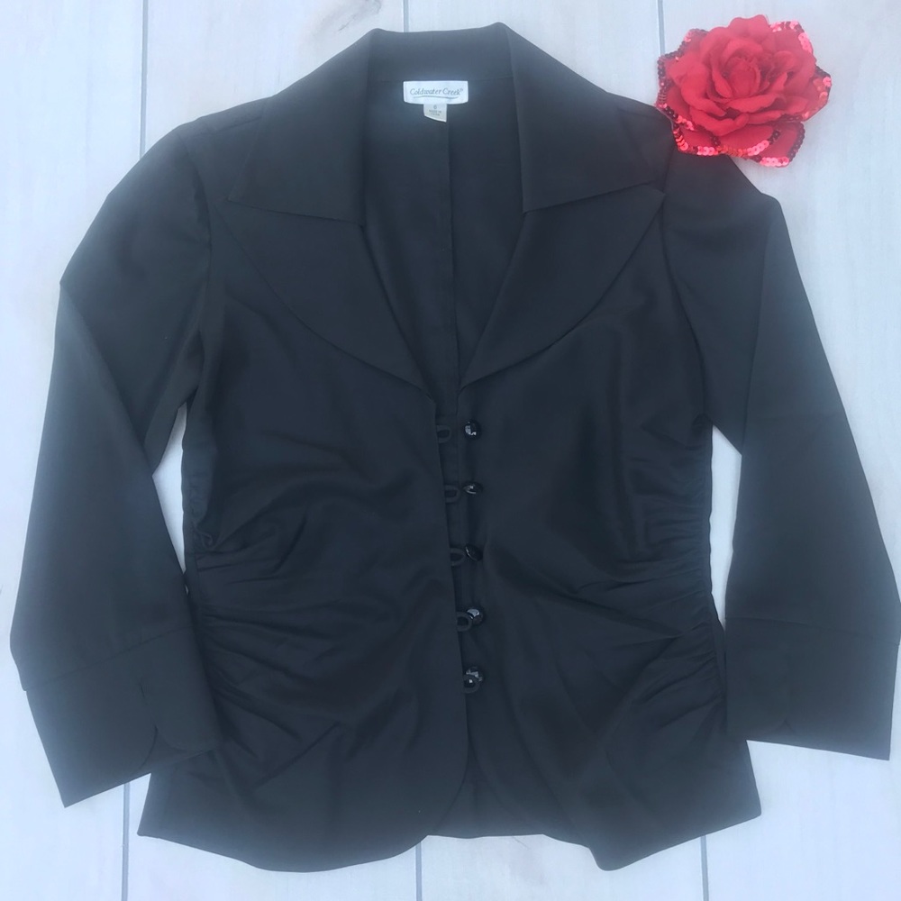 Coldwater Creek Black Dress Jacket Size 6